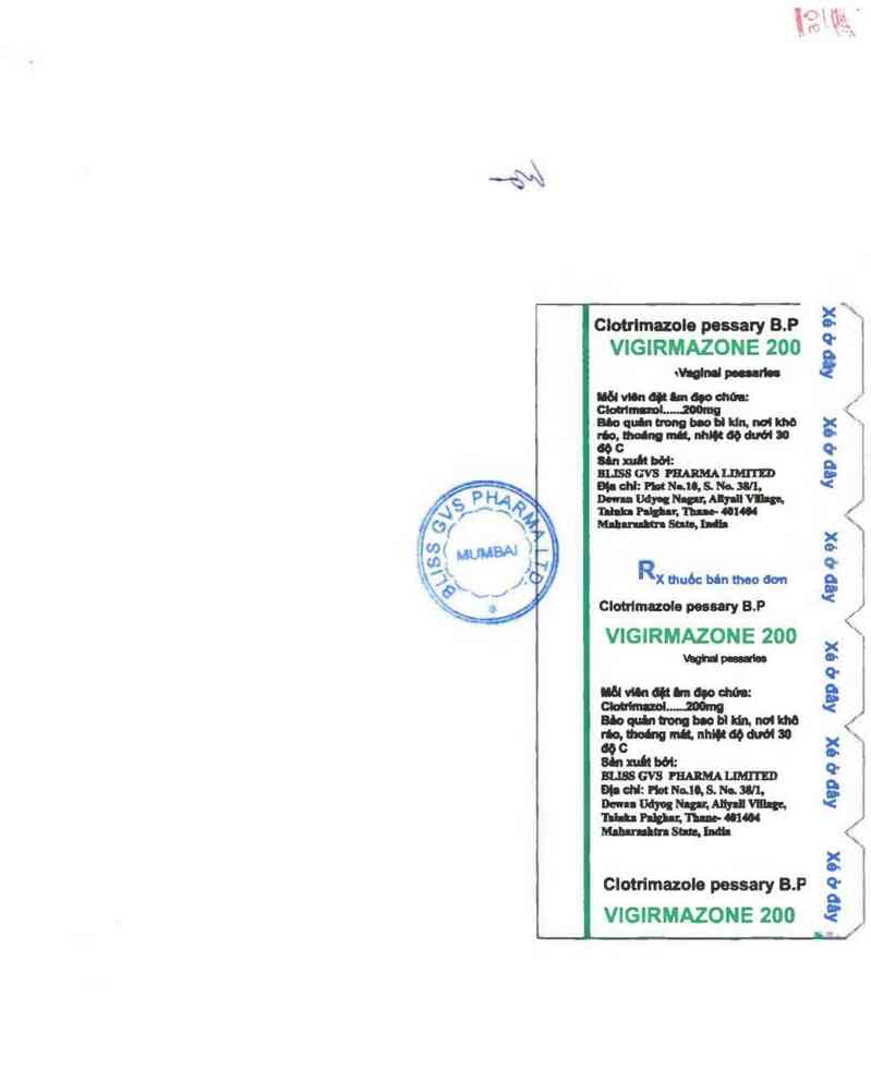thông tin, cách dùng, giá thuốc Vigirmazone 200 - ảnh 1