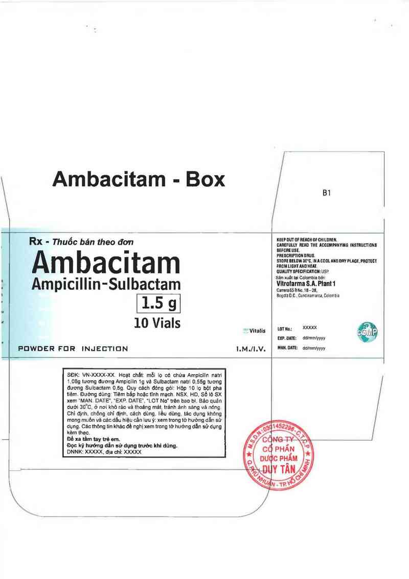 thông tin, cách dùng, giá thuốc Ambacitam - ảnh 1