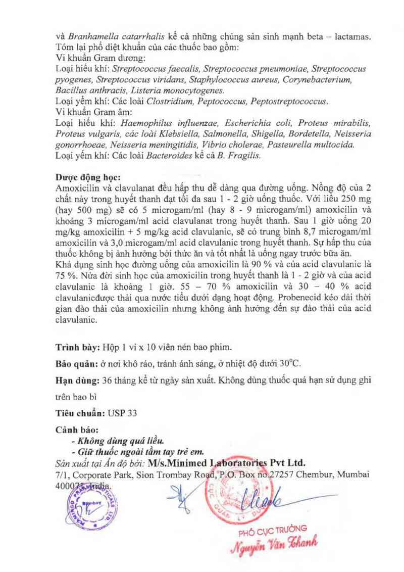 thông tin, cách dùng, giá thuốc Peptimedi 625 - ảnh 5