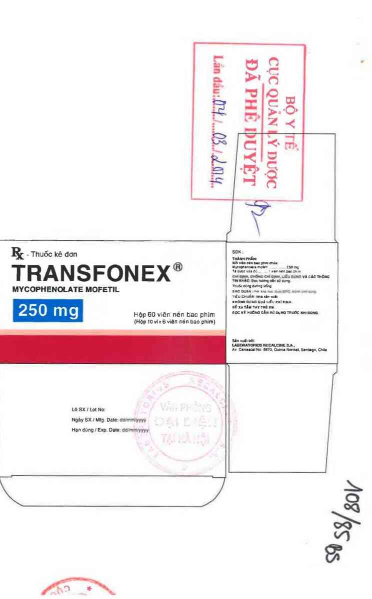 thông tin, cách dùng, giá thuốc Transfonex 250mg - ảnh 1