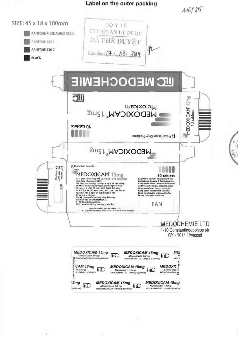 thông tin, cách dùng, giá thuốc Medoxicam 15mg - ảnh 0