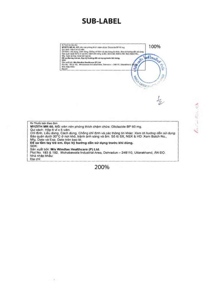 thông tin, cách dùng, giá thuốc Myzith MR 60 - ảnh 1