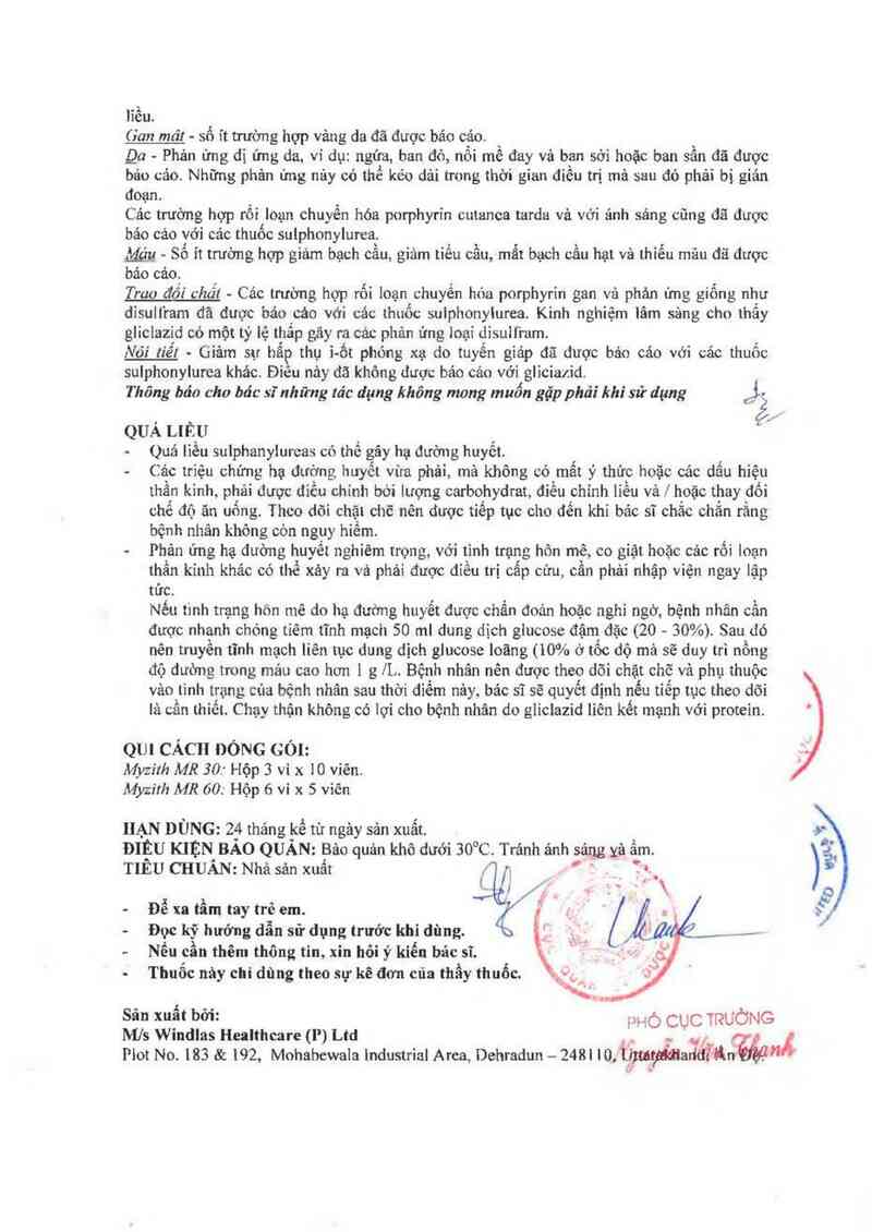thông tin, cách dùng, giá thuốc Myzith MR 60 - ảnh 6