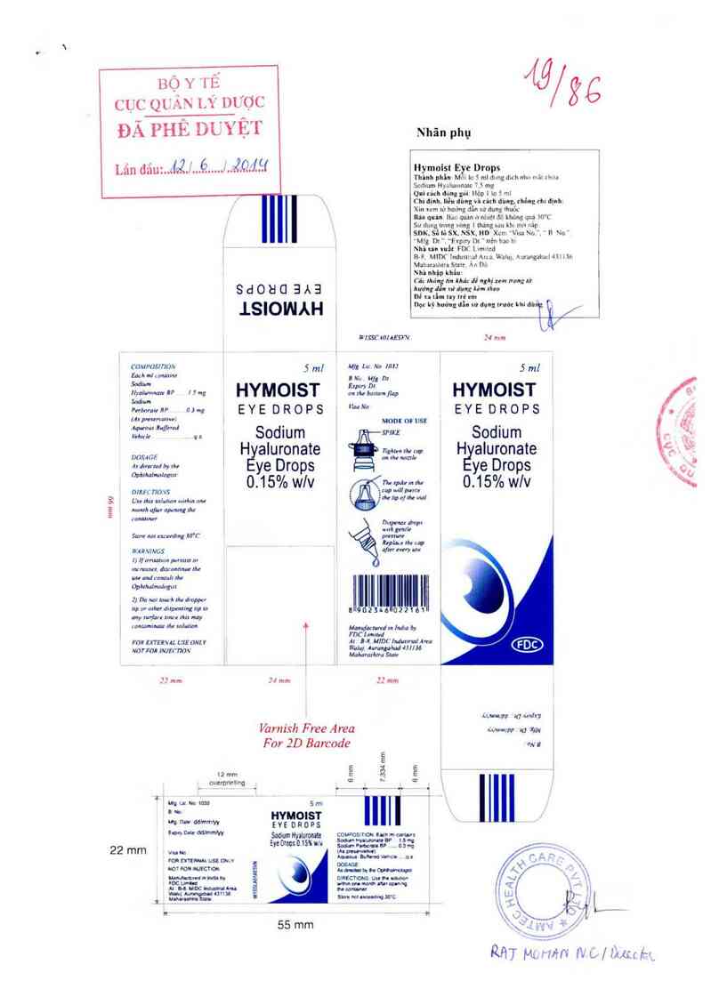 thông tin, cách dùng, giá thuốc Hymois Eye Drops - ảnh 0