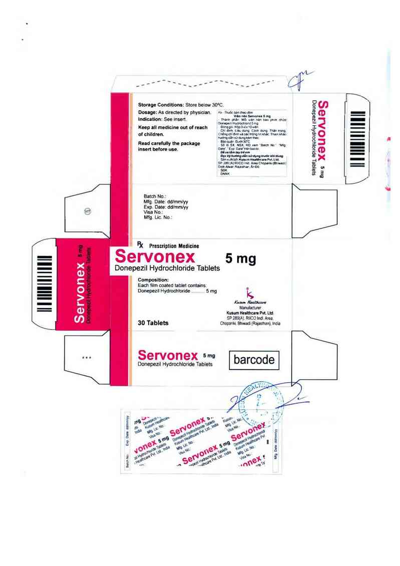 thông tin, cách dùng, giá thuốc Servonex Tablets 10mg - ảnh 1
