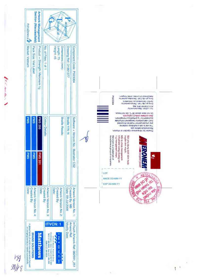 thông tin, cách dùng, giá thuốc Meronem - ảnh 1