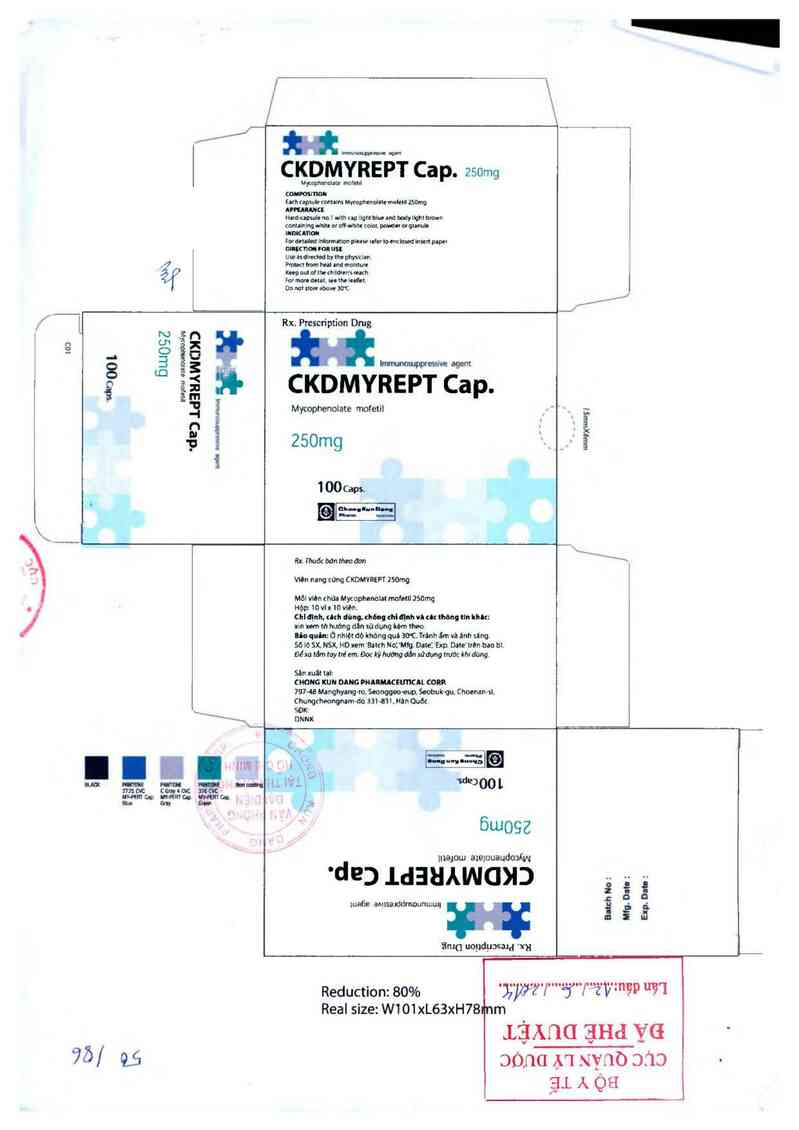 thông tin, cách dùng, giá thuốc Ckdmyrept Cap. 250mg - ảnh 0
