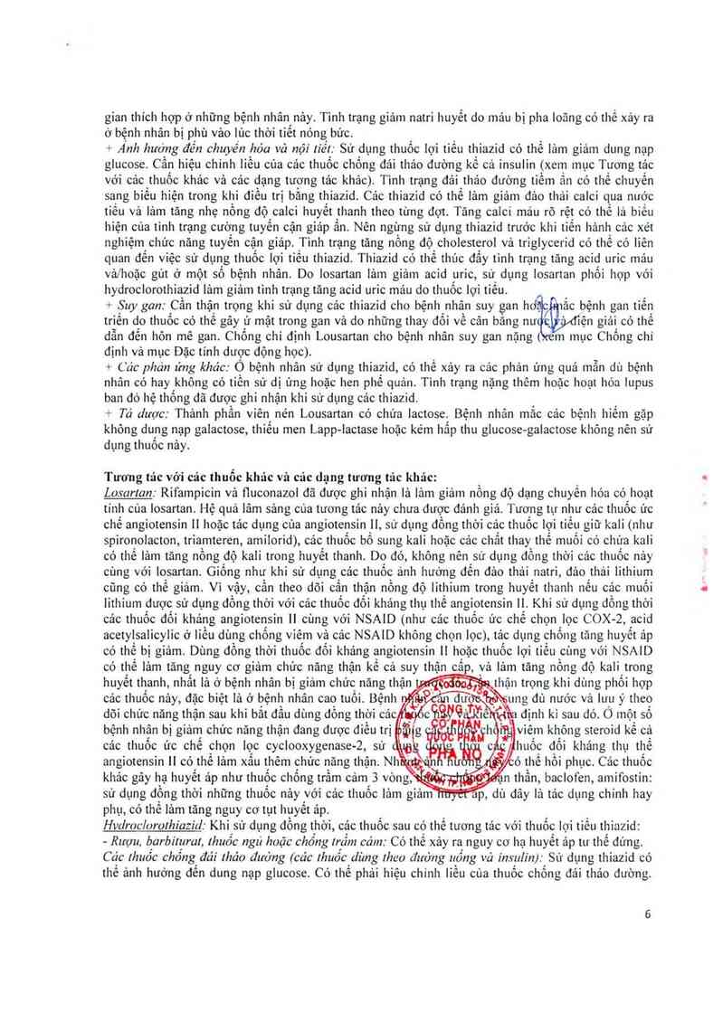 thông tin, cách dùng, giá thuốc Lousartan - ảnh 8
