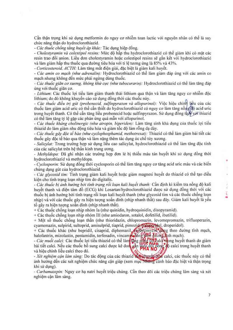 thông tin, cách dùng, giá thuốc Lousartan - ảnh 9