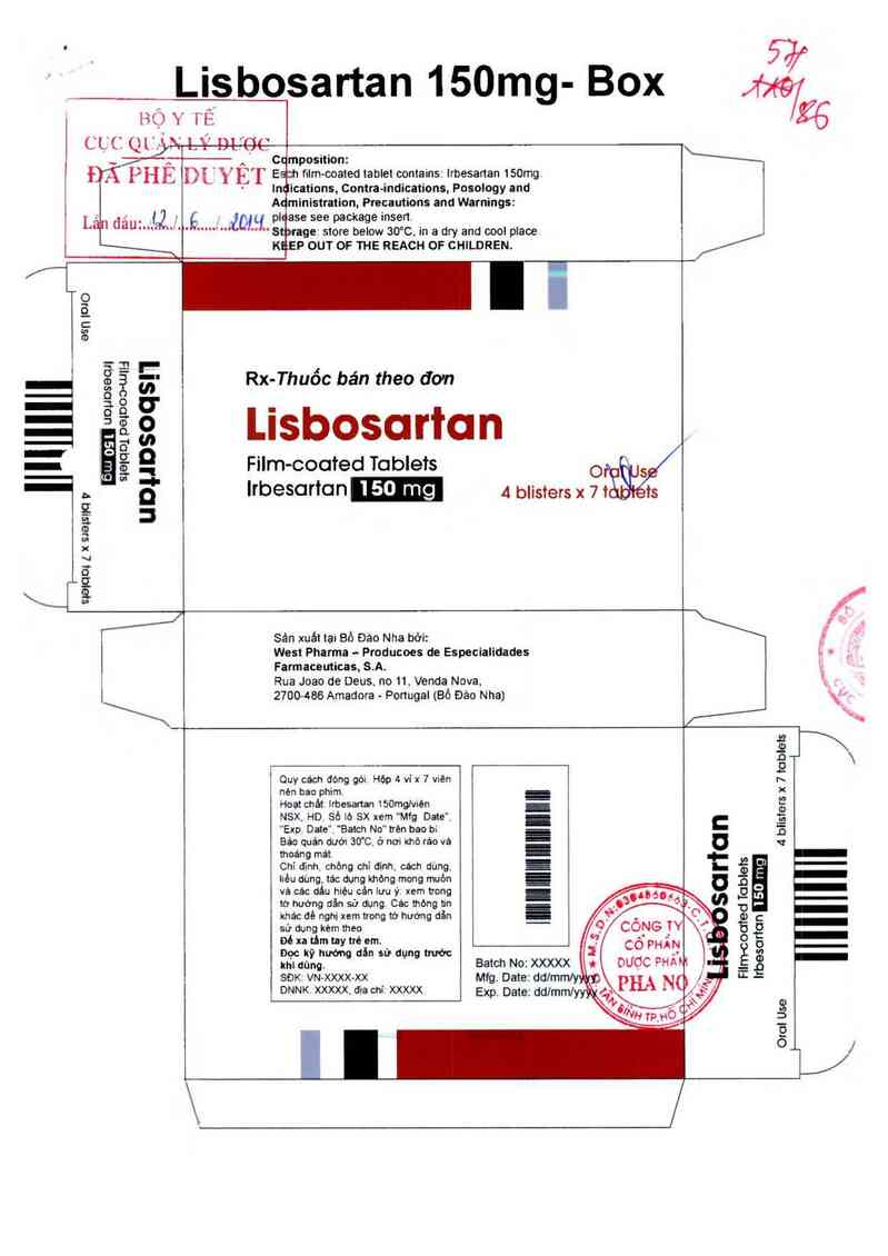 thông tin, cách dùng, giá thuốc Lisbosartan - ảnh 0