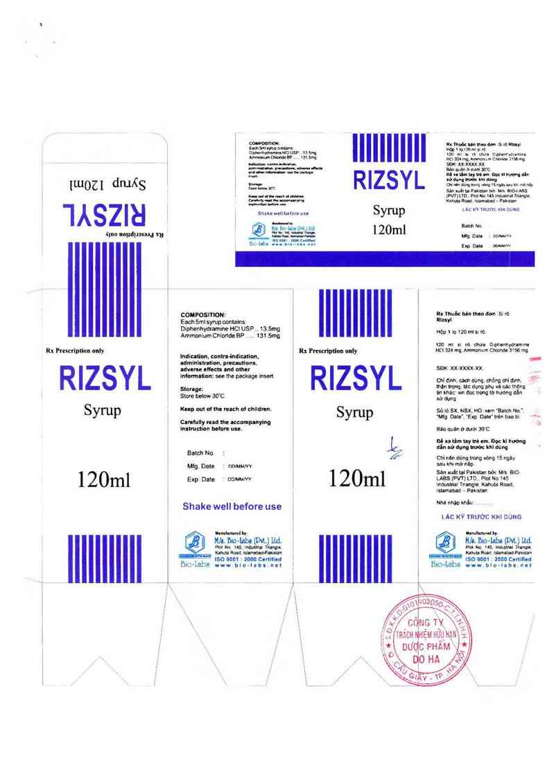 thông tin, cách dùng, giá thuốc Rizsyl - ảnh 1
