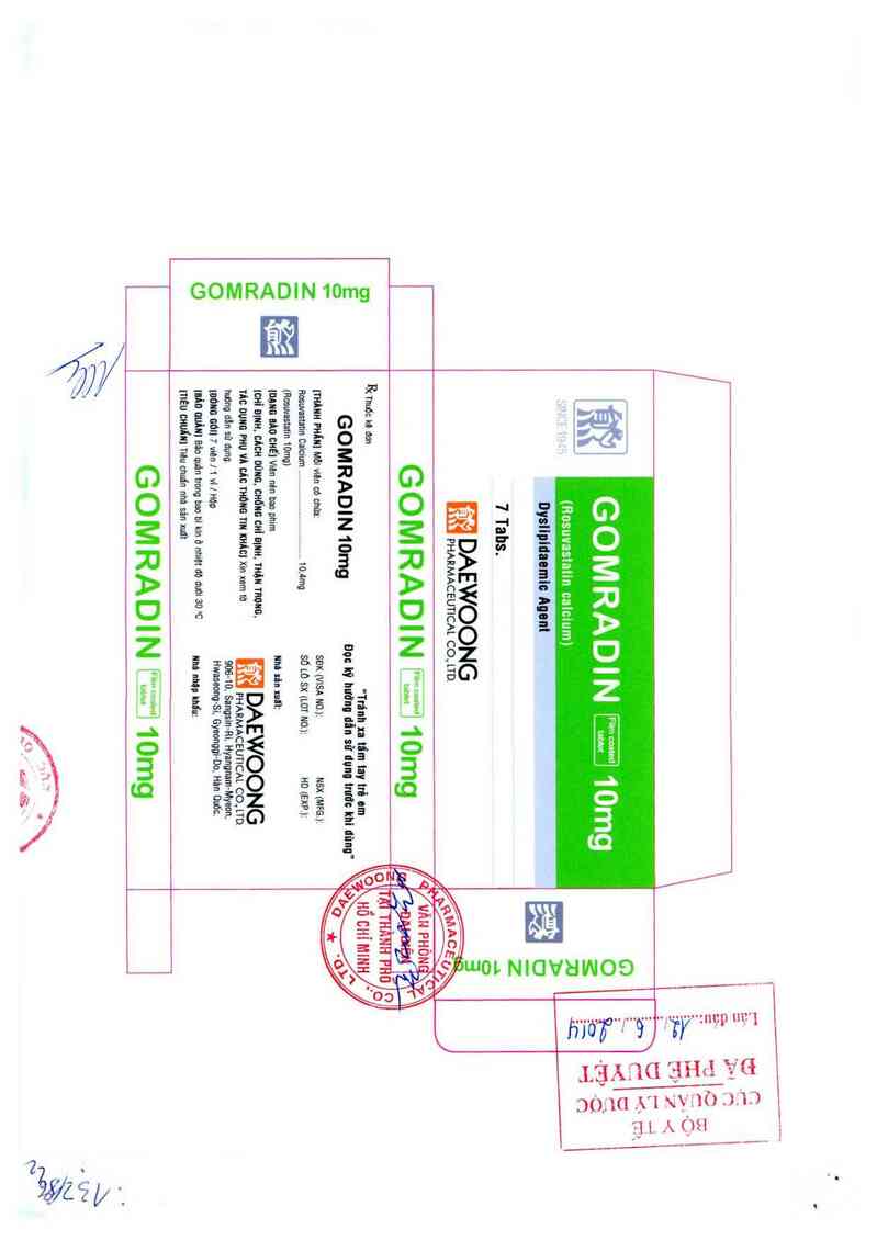 thông tin, cách dùng, giá thuốc Gomradin - ảnh 0