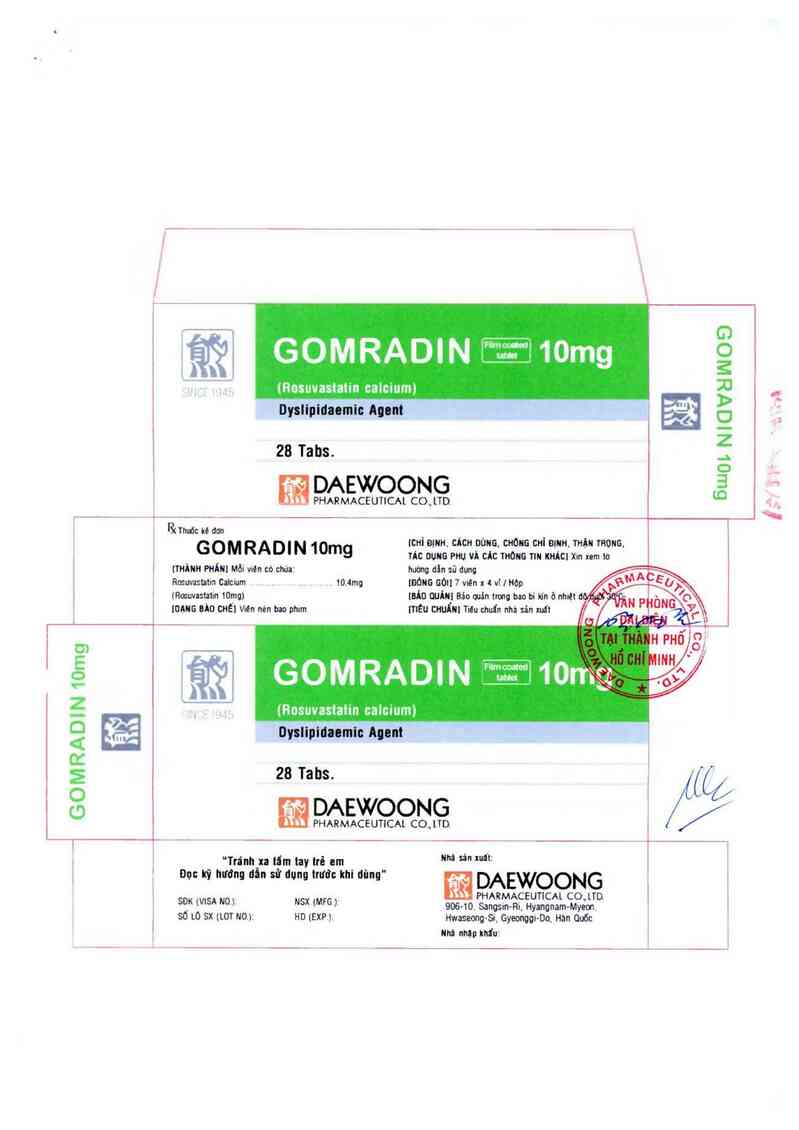thông tin, cách dùng, giá thuốc Gomradin - ảnh 1