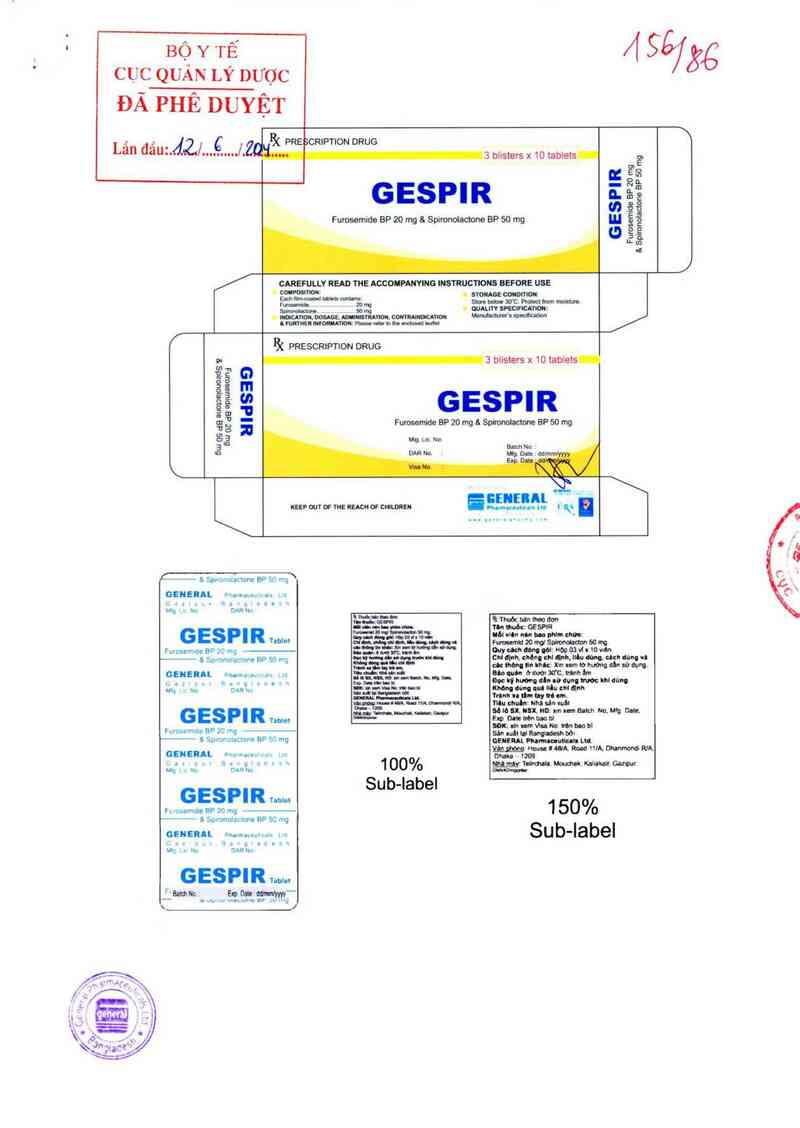 thông tin, cách dùng, giá thuốc Gespir - ảnh 0