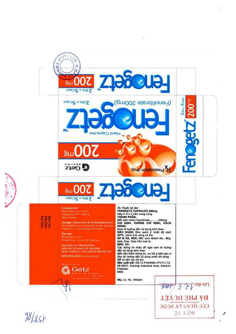 thông tin, cách dùng, giá thuốc Fenogetz capsules 200mg - ảnh 0