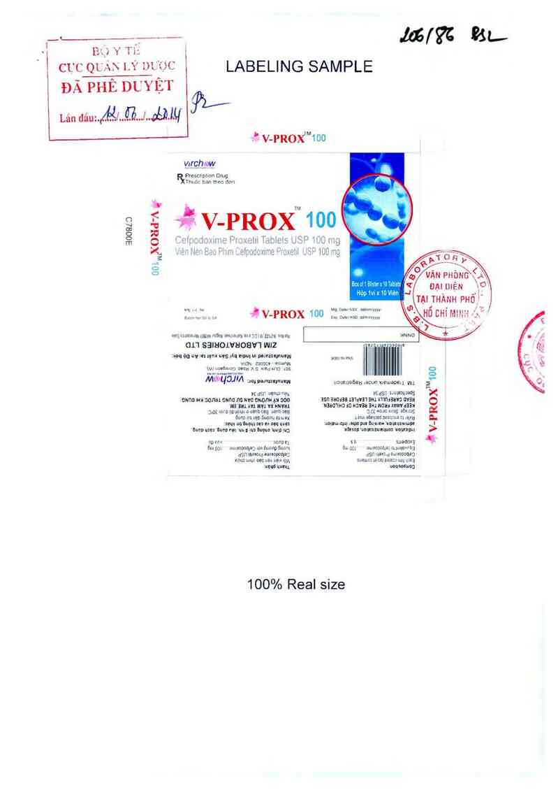 thông tin, cách dùng, giá thuốc V-PROX 100 - ảnh 0