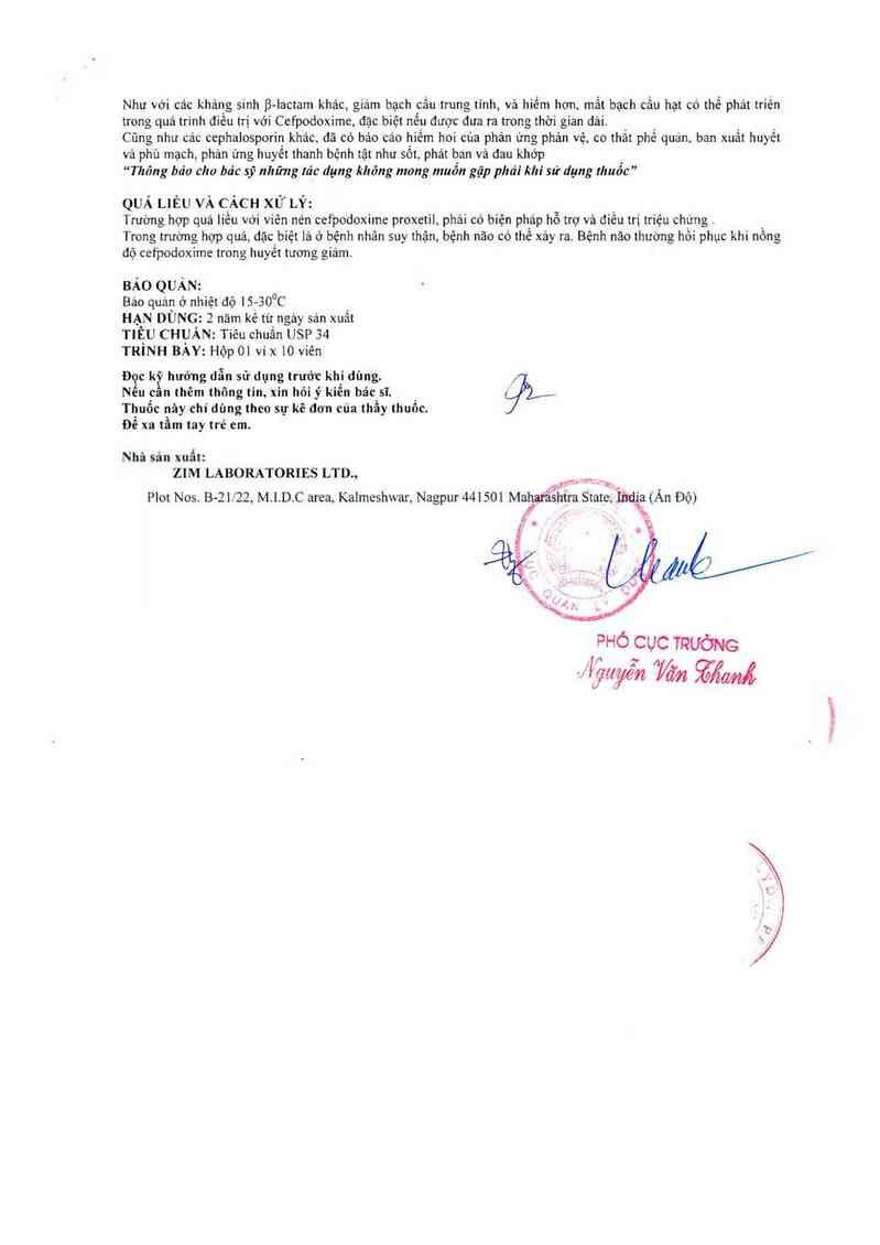 thông tin, cách dùng, giá thuốc V-PROX 100 - ảnh 5