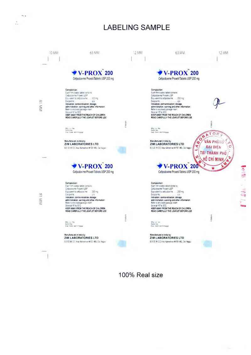 thông tin, cách dùng, giá thuốc V-PROX 200 - ảnh 1