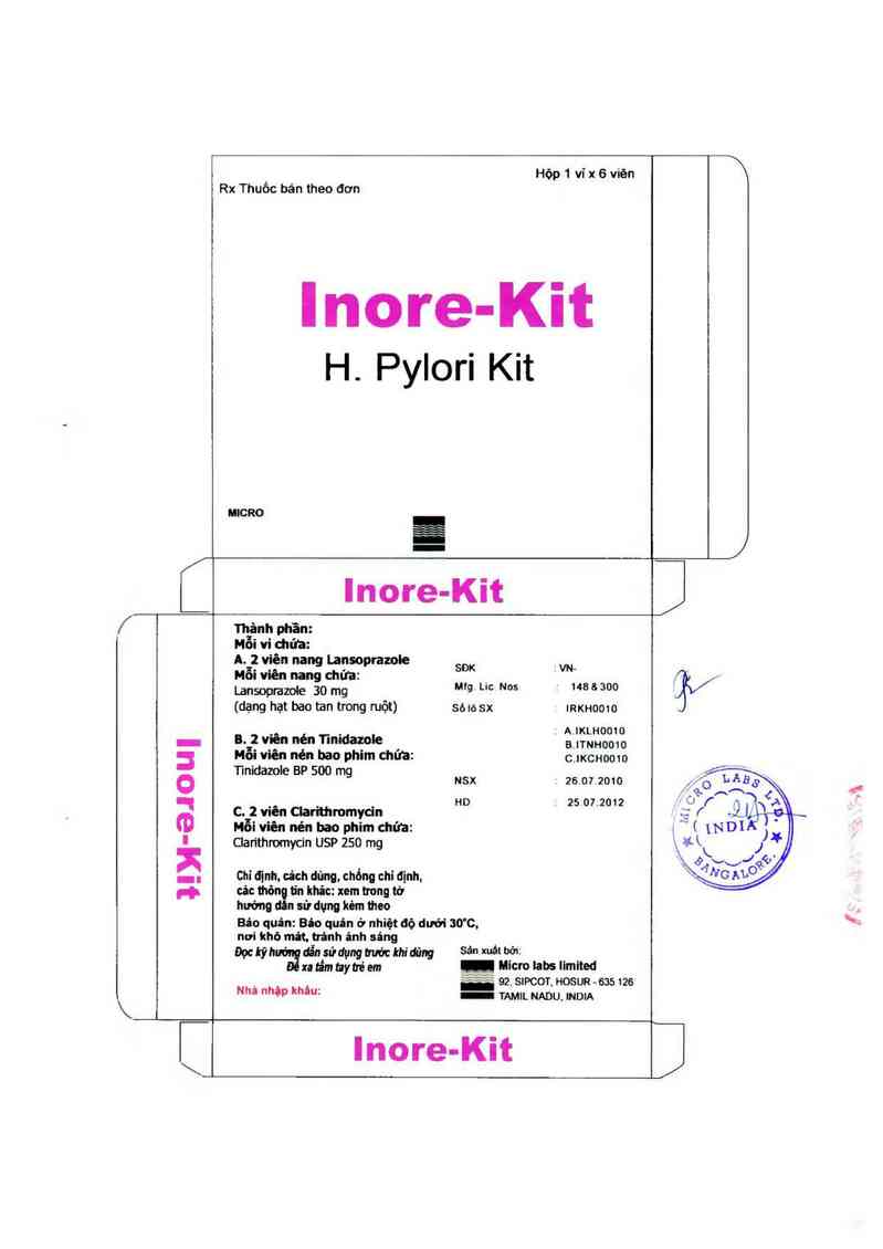 thông tin, cách dùng, giá thuốc Inore-Kit - ảnh 2