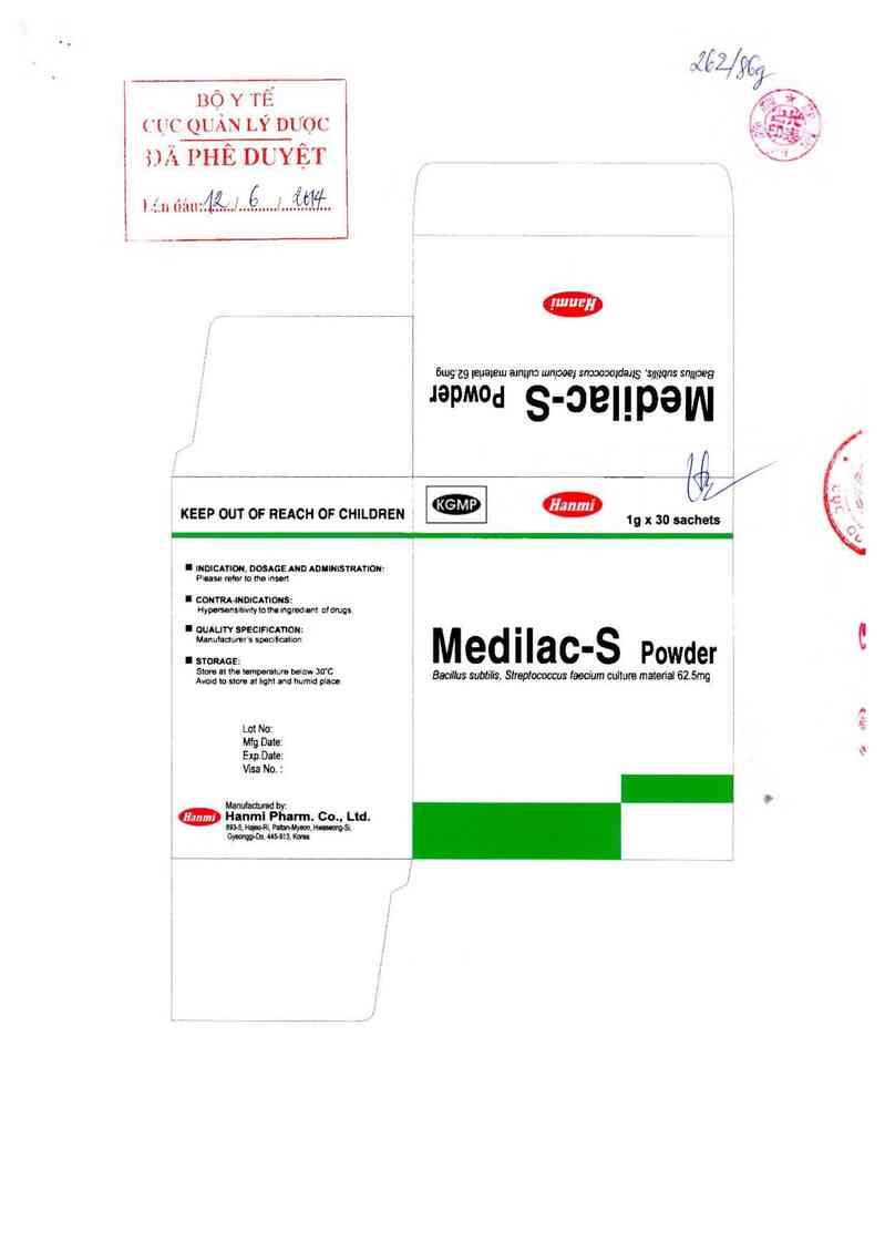 thông tin, cách dùng, giá thuốc Medilac - S Powder - ảnh 0