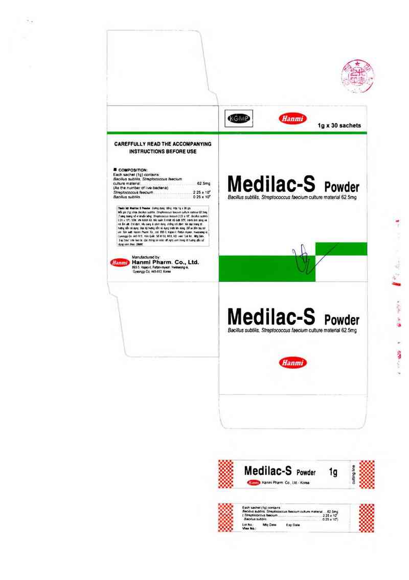 thông tin, cách dùng, giá thuốc Medilac - S Powder - ảnh 1