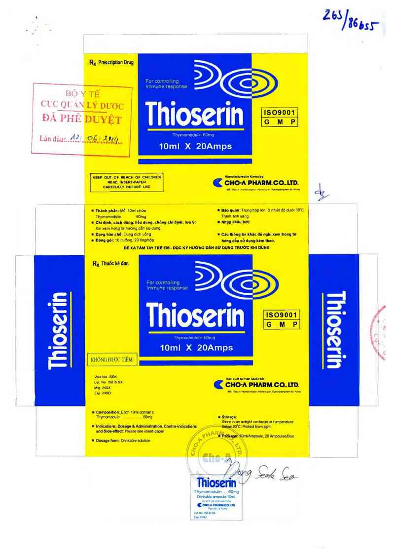 thông tin, cách dùng, giá thuốc Thioserin - ảnh 0