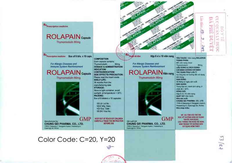 thông tin, cách dùng, giá thuốc Rolapain - ảnh 0