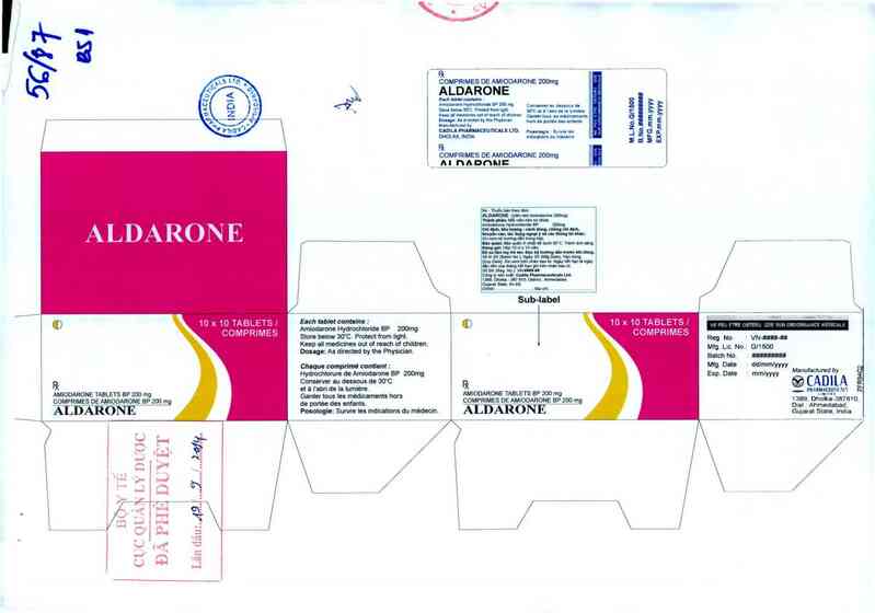thông tin, cách dùng, giá thuốc Aldarone - ảnh 0