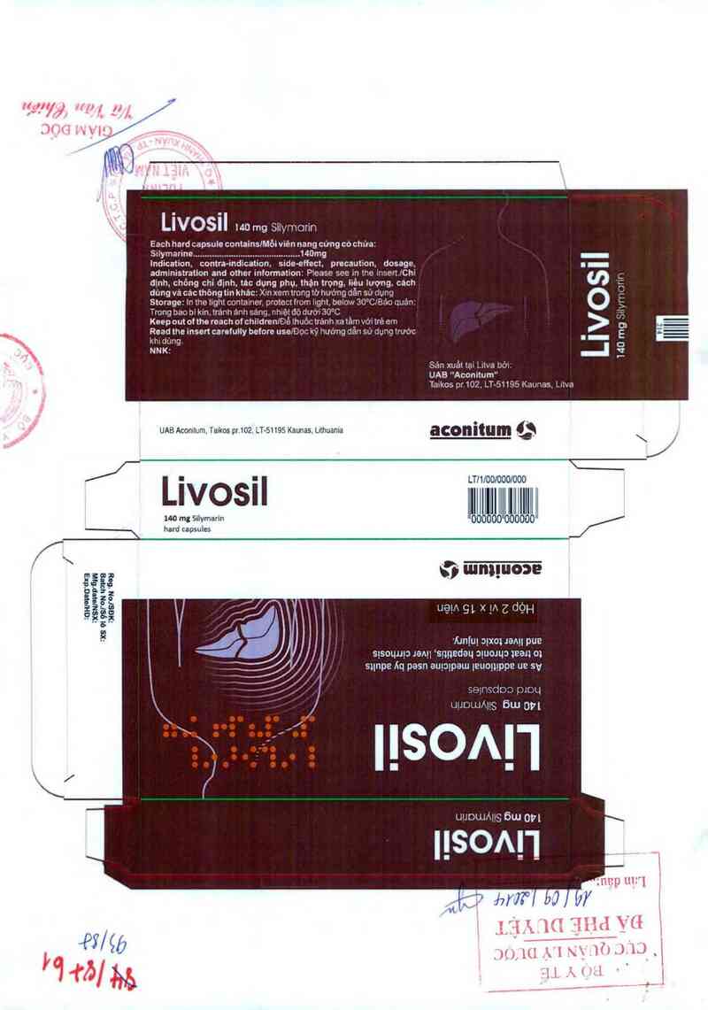 thông tin, cách dùng, giá thuốc Livosil 140mg - ảnh 0
