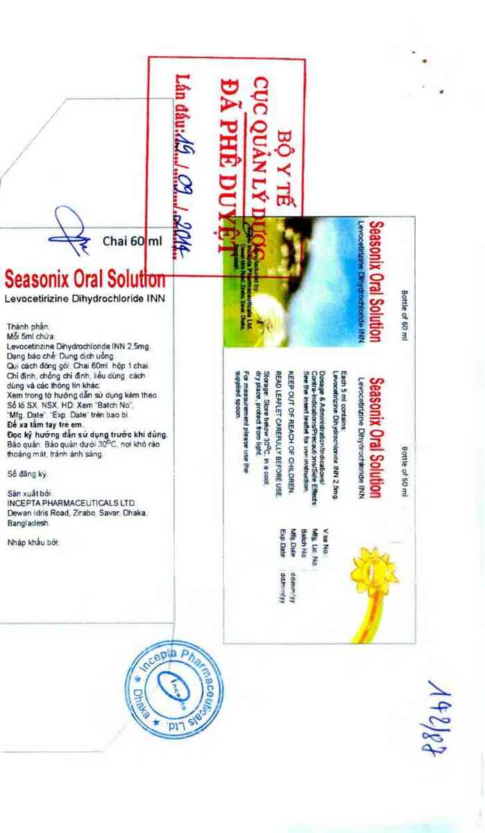 thông tin, cách dùng, giá thuốc Seasonix oral solution - ảnh 1