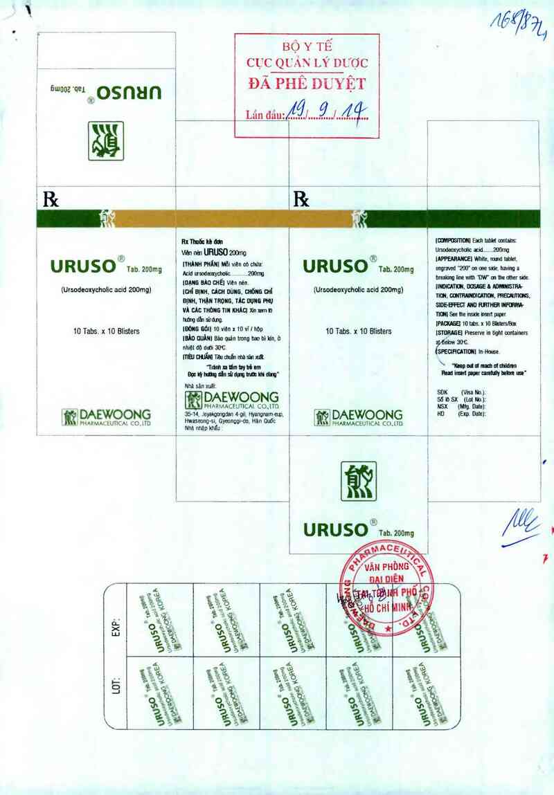 thông tin, cách dùng, giá thuốc Uruso - ảnh 0