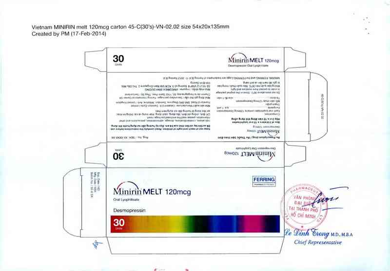 thông tin, cách dùng, giá thuốc Minirin Melt - ảnh 1