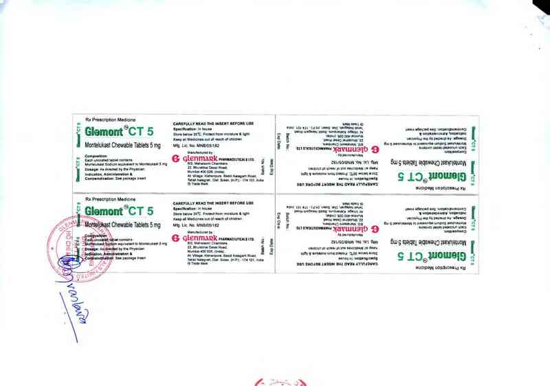 thông tin, cách dùng, giá thuốc Glemont CT 5 - ảnh 2