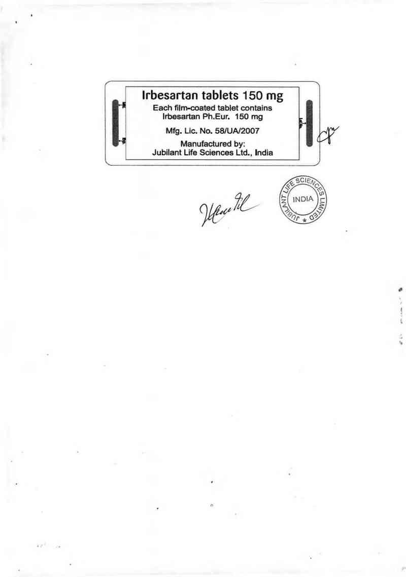 thông tin, cách dùng, giá thuốc Irbesartan tablets 150mg - ảnh 1