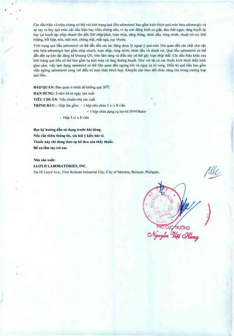 thông tin, cách dùng, giá thuốc Salmeflo - ảnh 14