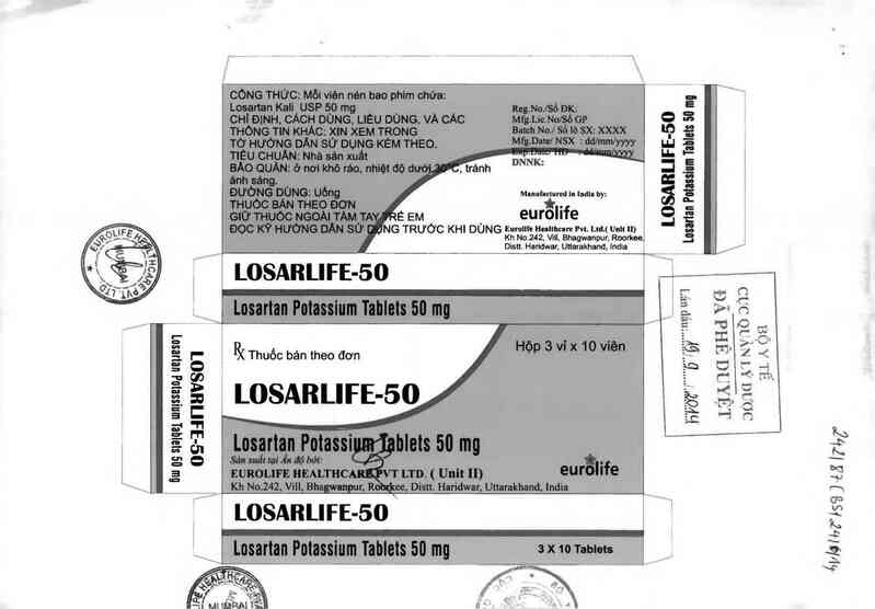 thông tin, cách dùng, giá thuốc Losarlife 50 - ảnh 0