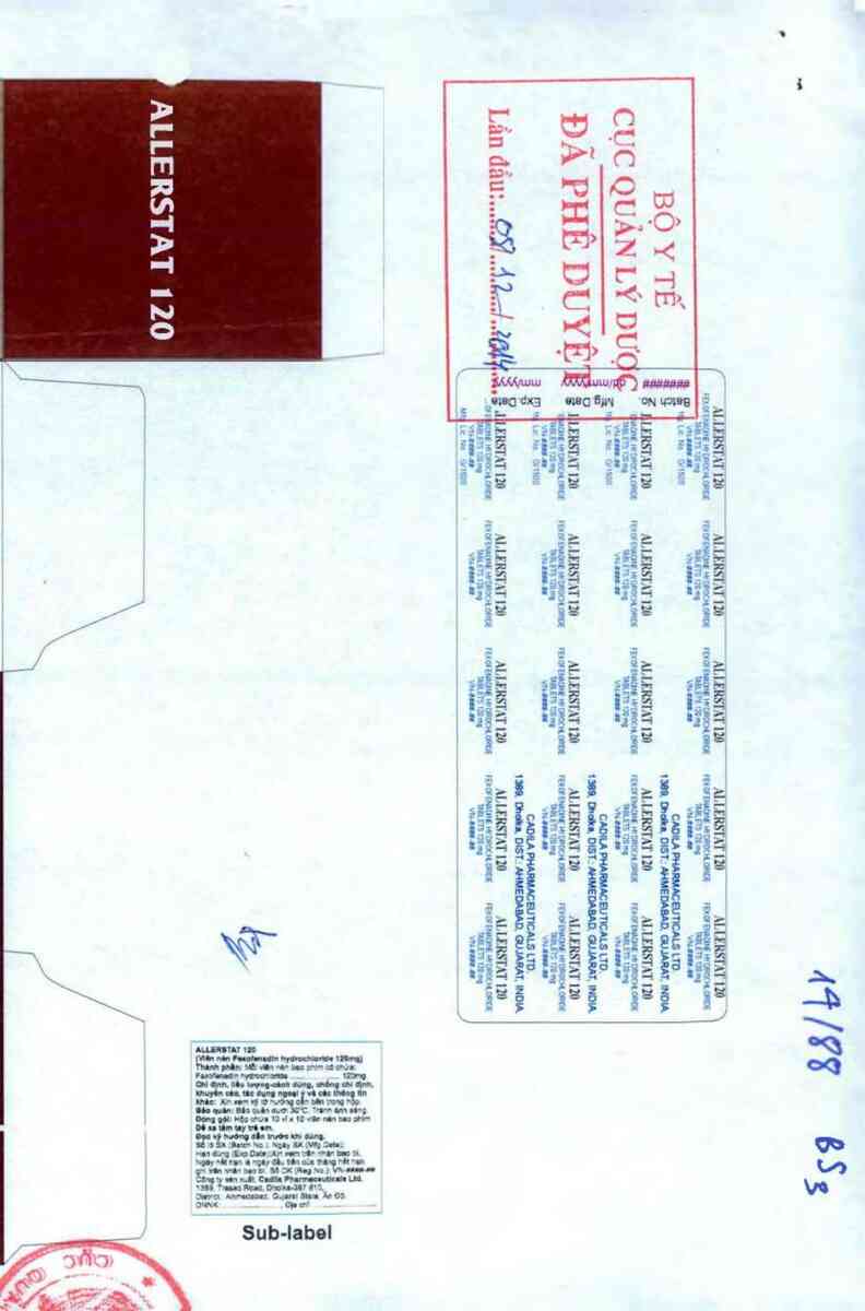 thông tin, cách dùng, giá thuốc Allerstat 120 - ảnh 1