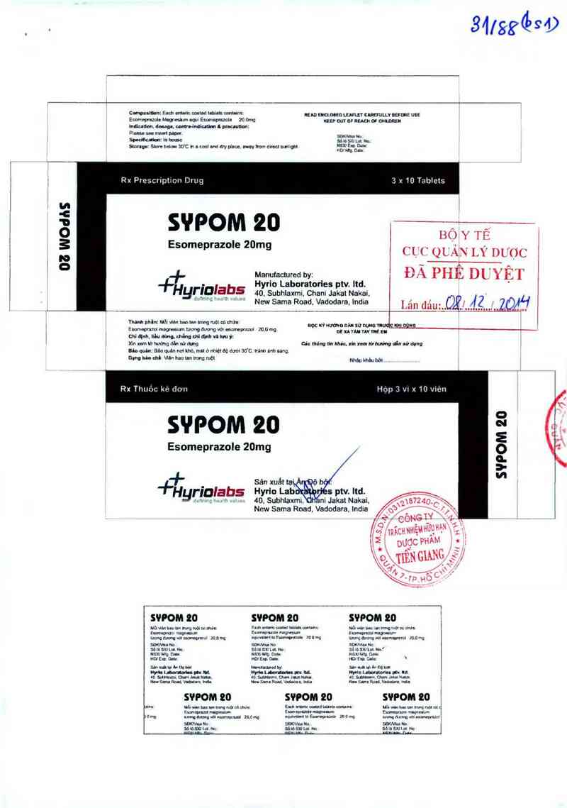 thông tin, cách dùng, giá thuốc Sypom 20 - ảnh 0