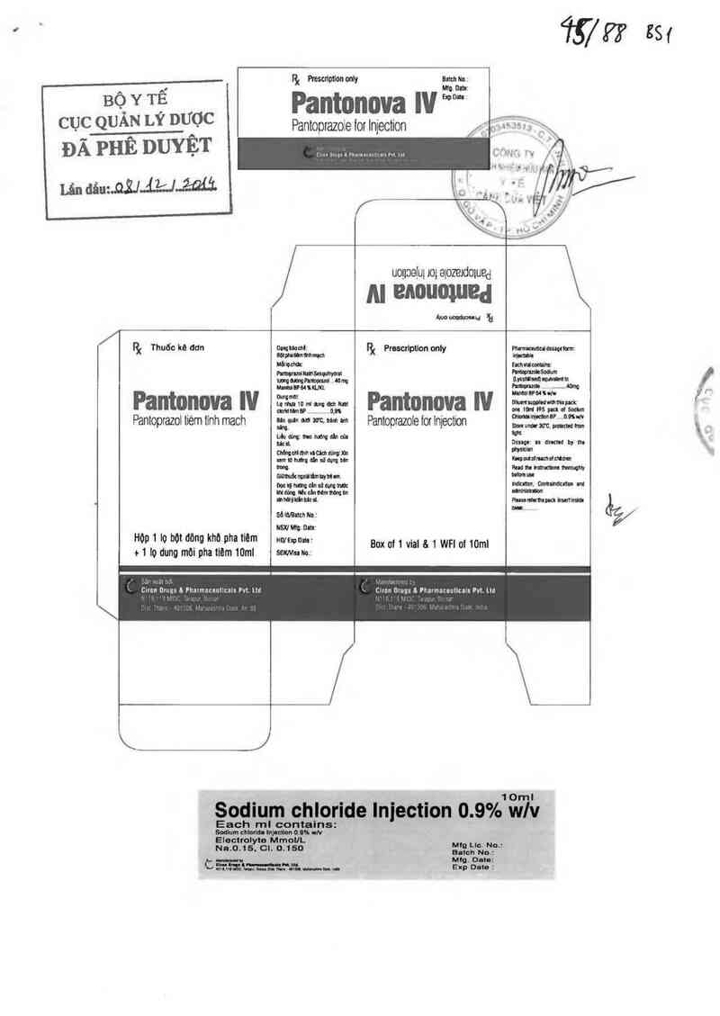 thông tin, cách dùng, giá thuốc Pantonova IV - ảnh 0