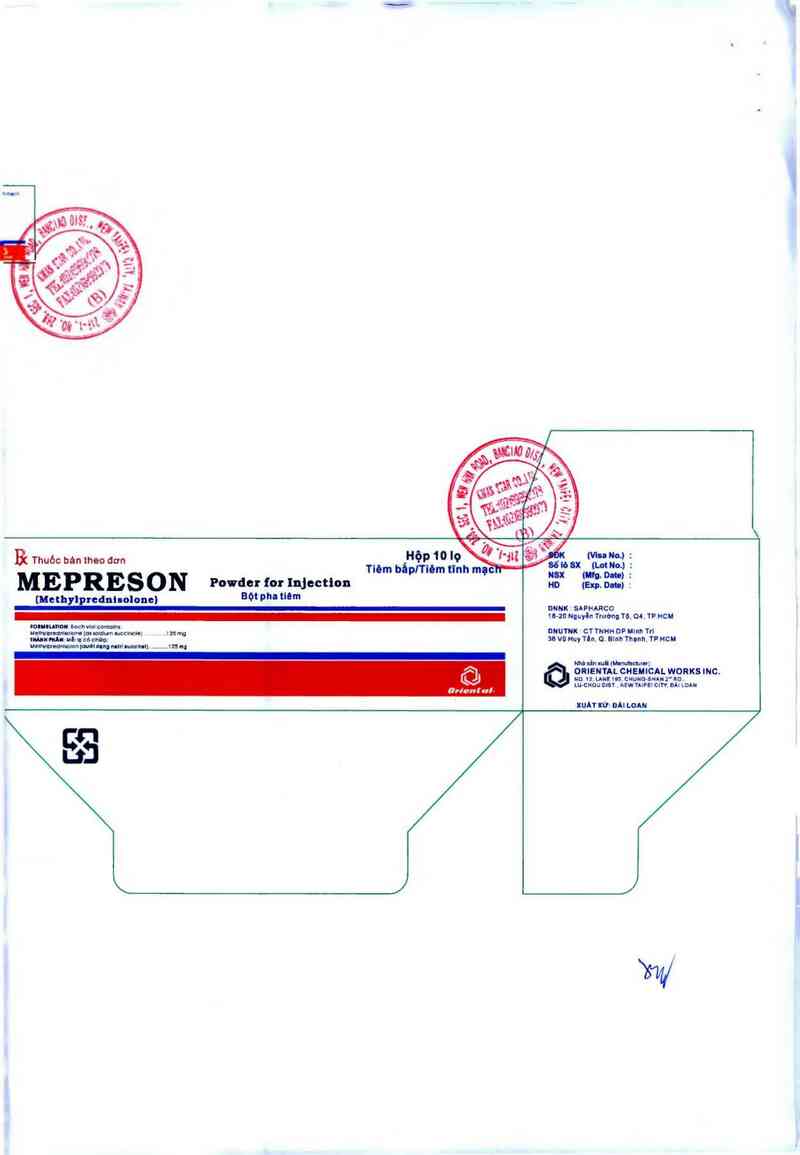 thông tin, cách dùng, giá thuốc Mepreson Powder for Injection - ảnh 1