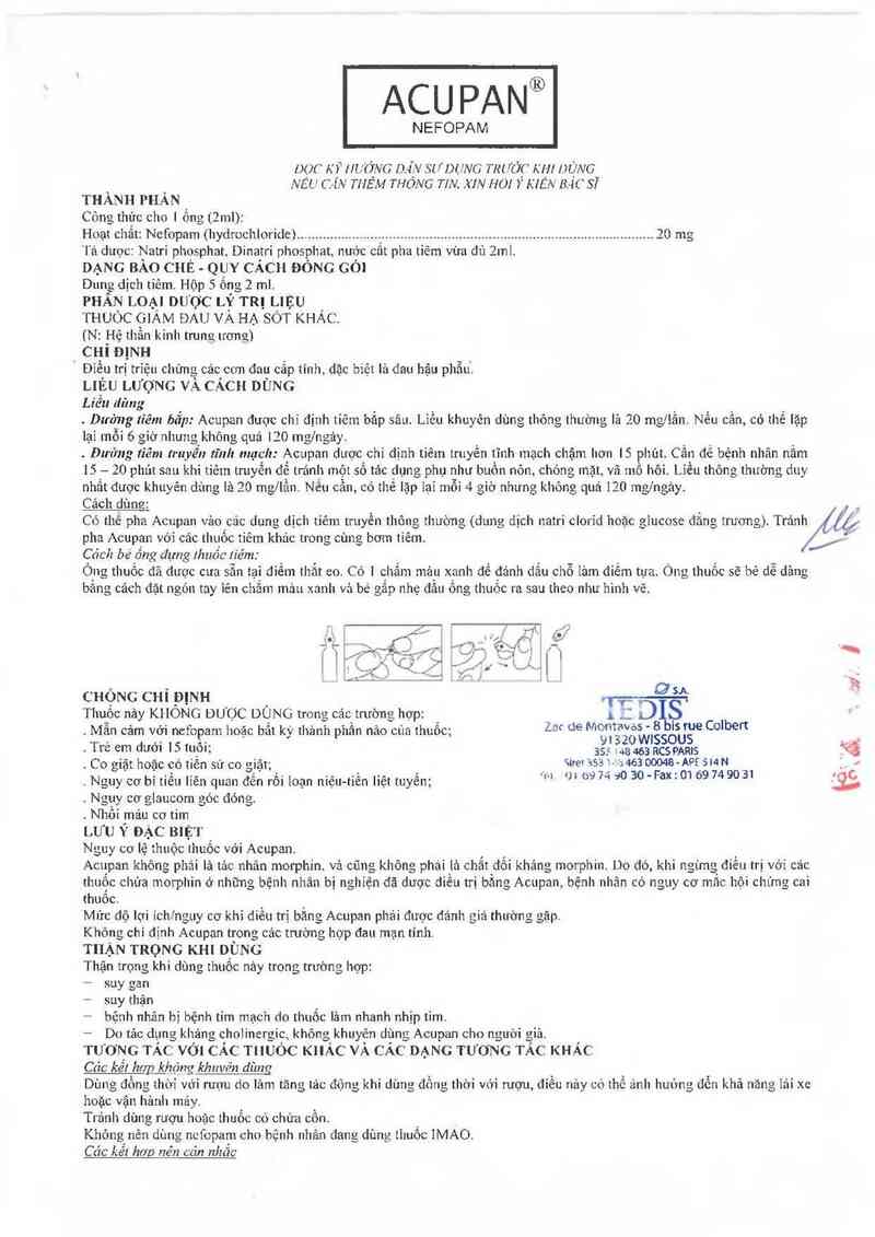 thông tin, cách dùng, giá thuốc Acupan - ảnh 2