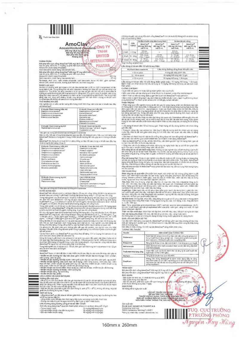 thông tin, cách dùng, giá thuốc Amoclav - ảnh 1