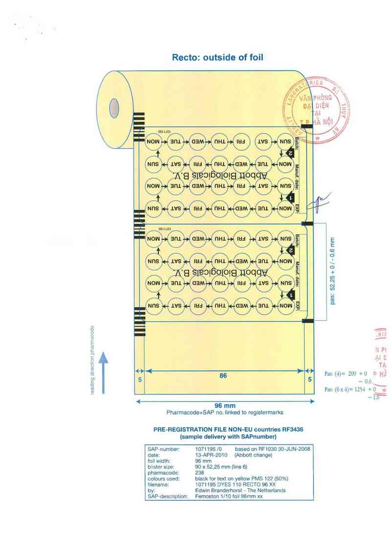 thông tin, cách dùng, giá thuốc Femoston 1/10 - ảnh 1