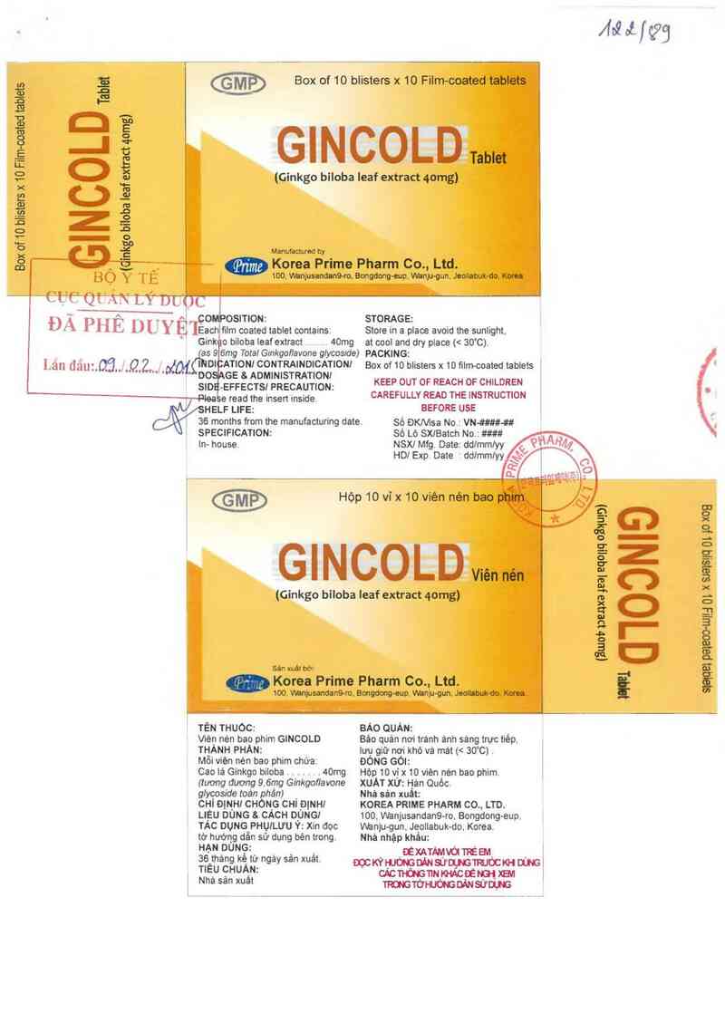 thông tin, cách dùng, giá thuốc Gincold - ảnh 0