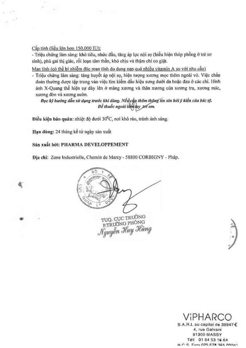 thông tin, cách dùng, giá thuốc Hydrosol Polyvitamine Pharma Developpement - ảnh 6