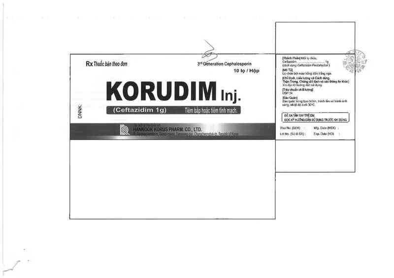 thông tin, cách dùng, giá thuốc Korudim Inj. - ảnh 1