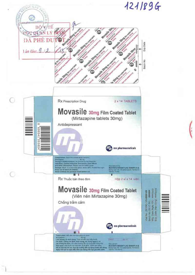 thông tin, cách dùng, giá thuốc Movasile 30mg film coated tablet - ảnh 0