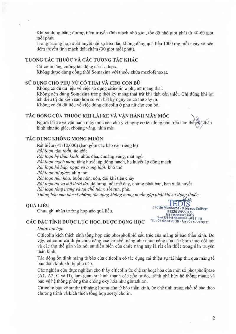 thông tin, cách dùng, giá thuốc Somazina 1000mg - ảnh 3