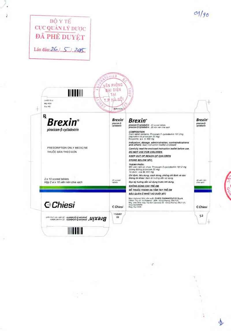 thông tin, cách dùng, giá thuốc Brexin - ảnh 0