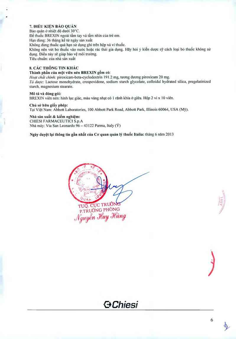 thông tin, cách dùng, giá thuốc Brexin - ảnh 7